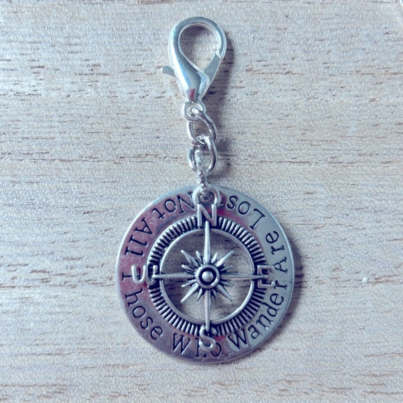 Not All Who Wonder Are Lost Bag Charm - Picture 1 of 2